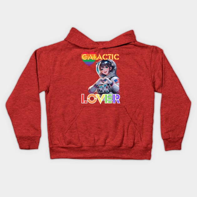 Kawaii, Anime Girl, Galactic Lover | Catsie Cat Kids Hoodie by Catsie Cat